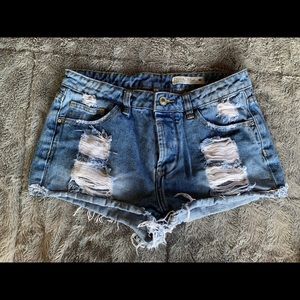 Papaya short shorts size M